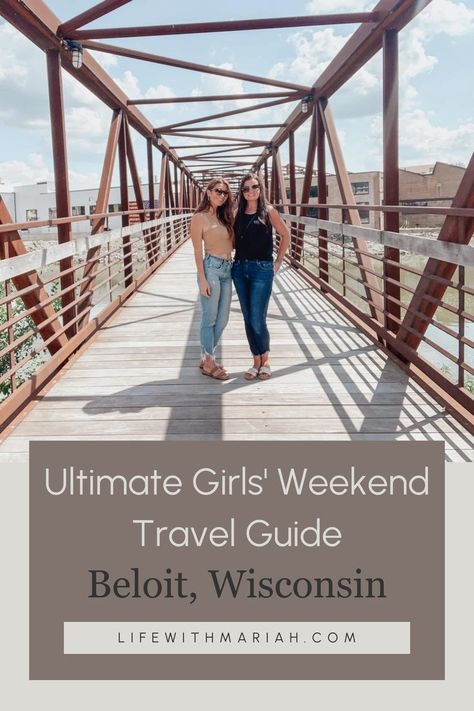 Plan your perfect girls' weekend getaway in Beloit, Wisconsin with our comprehensive travel guide! Discover the best attractions, dining hotspots, and hidden gems to explore with your favorite squad. Create unforgettable memories and make the most of your time together! #Beloit #Wisconsin #GirlsWeekend Midwest Weekend Getaways, Beloit Wisconsin, Girls Weekend Getaway, Midwest Travel, Wisconsin Travel, Girls Getaway, Weekend Travel, Side Business, Girls Weekend