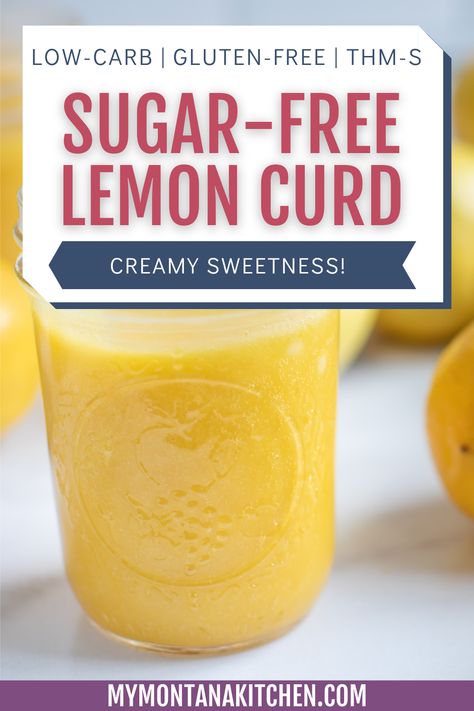 Sugar Free Lemon Curd is loaded with a creamy, sweet lemon flavor in every bite. This recipe is so simple to whip up, it'll easily be a new favorite. Plus, it's perfect for topping all your favorite low carb desserts! Keto Lemon Desserts, Cream Cheese Chaffles, Sugar Free Syrup Recipe, Sf Desserts, Keto Jam, Sugar Free Lemon Curd, Microwave Lemon Curd, Sugar Free Desserts Easy, Keto Pudding