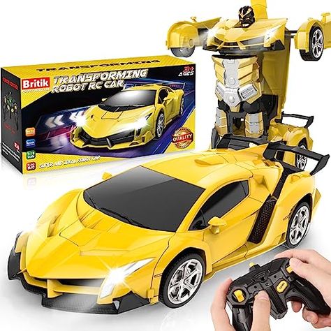 Limited-time deal: Britik Transform Remote Control Car Toy for Kids 4 5 6 7 8, Remote Control Car for Boys 4-7, Transform Cars for Boys 4-6, Toy Car 5 Year Old Boy, Toys for 3 4 5 6 7 8 9 10 11 12 Years Old Boy Remote Control Cars Toys, Car Toys, Car Toy, Remote Control Cars, Abs Material, Toys Gift, Rc Cars, Year Old, Kids Toys