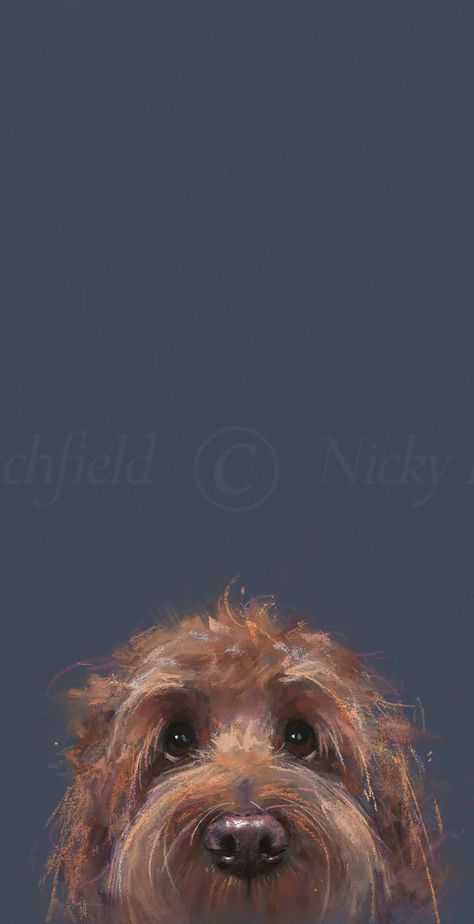 Nicky Litchfield, Background Artwork, Dog Portraits Painting, Character Personality, 강아지 그림, Dog Artwork, Cute As A Button, Dog Painting, Arte Inspo