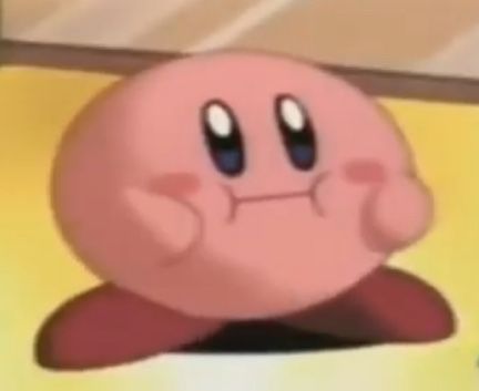 Kirby Low Quality, Kirby Screaming, Kirby Laying Down, Funny Kirby Images, Creepy Kirby, Kirby Memes, Azumanga Daioh, How To Wear A Wig, Meta Knight