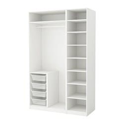 Walk-in Wardrobes - Open Wardrobes | IKEA Ikea Closet, Ikea Pax Wardrobe, Corner Wardrobe, White Closet, Pax Wardrobe, Diy Wardrobe, Wardrobe Room, Bedroom Closet Design, Fitted Wardrobes