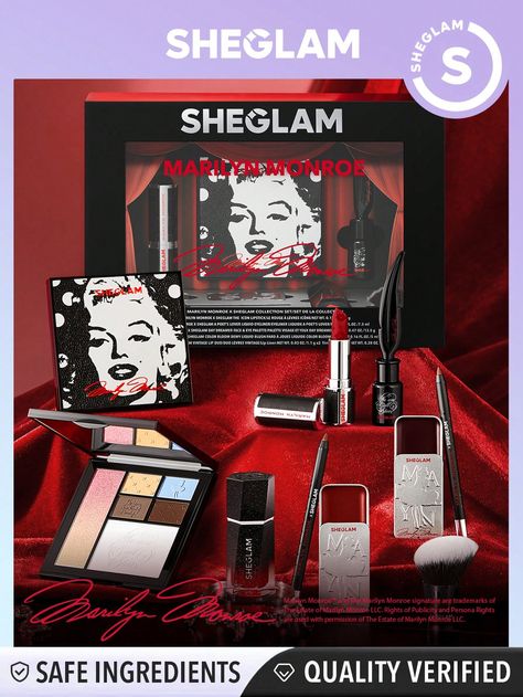 Marilyn Monroe X SHEGLAM Collection Set Xmas Christmas Gift Winter Y2K Pink Black Friday  Thanksgiving Christmas Decor Makeup Party  Beach Travel Holiday Xmas Christmas Gift Winter Y2K Black Friday Thanksgiving Christmas Decor Makeup Party Beach Travel Holiday Sale Deals Camping Outdoors PresentI discovered amazing products on SHEIN.com, come check them out! Sheglam Collection, Marilyn Monroe Signature, Winter Y2k, Makeup Party, Y2k Pink, Sylvanian Families, Camping Outdoors, Y2k Black, Beach Travel