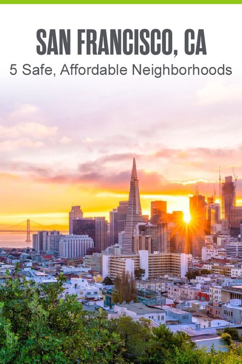 Moving to San Francisco? Golden Gate City has beautiful neighborhoods to call home, with median home prices in SF sitting around $858,800 and median rent at $1,632. Whether you’re looking for budget-friendly NorCal places or community-oriented neighborhoods in SF, here are five safe, affordable neighborhoods in San Francisco! Beautiful Neighborhoods, Gate City, Extra Space Storage, Moving To San Francisco, Safe Neighborhood, Living In San Francisco, California Living, Space Storage, Moving To Los Angeles