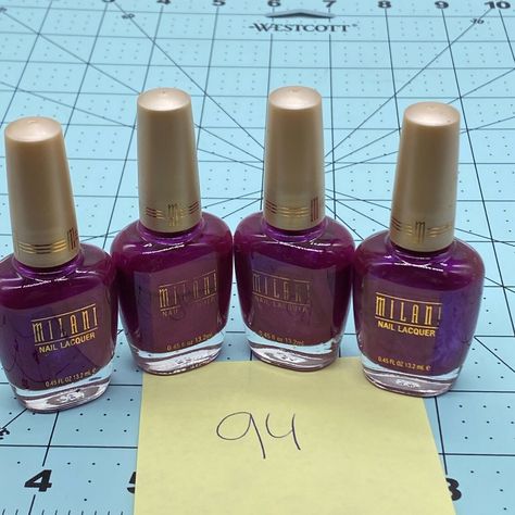 4 x Duo Milani Nail Lacquer Nail Polish 13 Magenta Metal free shipping Nails Edgy, Nail Lacquer, Fashion Nails, 9 And 10, Nail Polish, Nails, Best Deals, Free Shipping, 10 Things