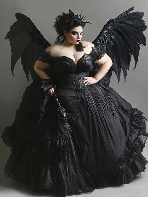 Best Plus Size Halloween Costumes: Creative and Fun Ideas for Every Body Type Married Dress, Halloween Costumes Creative, Goth Plus Size, Plus Size Halloween Costumes, Plus Size Gothic, Plus Size Halloween Costume, Gothic Themes, Plus Size Costumes, Gothic Wedding Dress