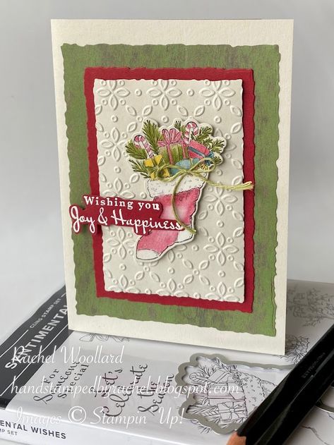 Handstamped by Rachel: Heart of Christmas week 7 - Sentimental Wishes Pinterest Cards, Happy Birthday Gorgeous, Create Christmas Cards, Watercolour Pencils, Christmas Week, Cardmaking Ideas, Card Making Supplies, December 2024, Diy Christmas Cards