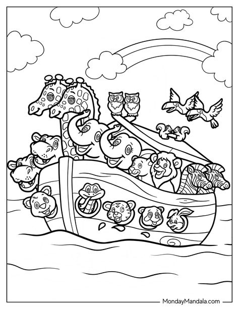 Noah And The Whale, Shopkins Colouring Pages, Whale Crafts, Chibi Coloring Pages, Our Father Prayer, Jonah And The Whale, Xmas Pictures, Bible Printables, Bible School Crafts