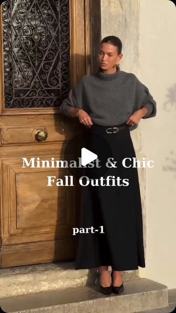 lafemmewanderer on Instagram: "Less is more: Embrace the essence of fall with minimalist chic 🍂✨ Link in bio for the looks 🌟
#ootd #outfitoftheday #outfitinspo #chic #elegant #elegance #fyp" Chic Fall Outfits, Minimalist Chic, Autumn Style, Style Mistakes, Less Is More, Outfit Of The Day, Link In Bio, Fall Outfits, Autumn Fashion