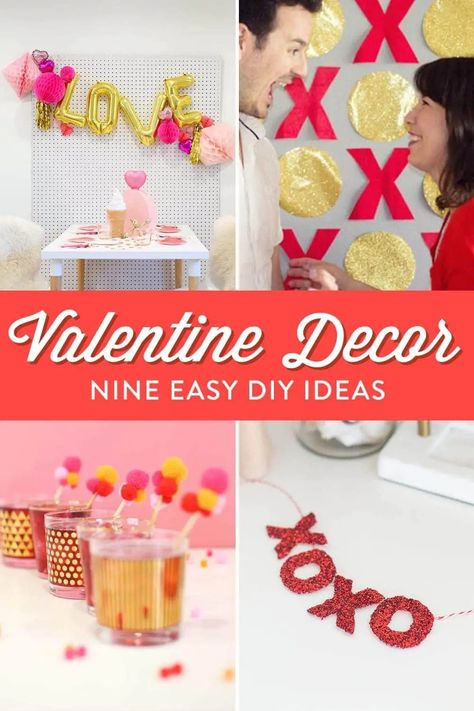 These Valentine's Day decor ideas are all easy, fun, and festive! Click to see all nine ideas and choose your favorites to create. Perfect for Valentine parties, class parties, Galentine's Day, and more. Lots of creative DIYs and crafts that you'll want to bookmark. Kindergarten Party, Valentine's Day Decor, Valentines Party, Party Activities, Valentine's Day Diy, Valentine Day Crafts, Valentines Day Party, Color Activities, Valentine Decorations