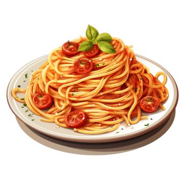 Pasta Clipart, Noodle Food, Noodle Dinner, Food Drawings, Icon Stickers, Spaghetti Recipe, Food Png, Eating Fast, Spaghetti Noodles