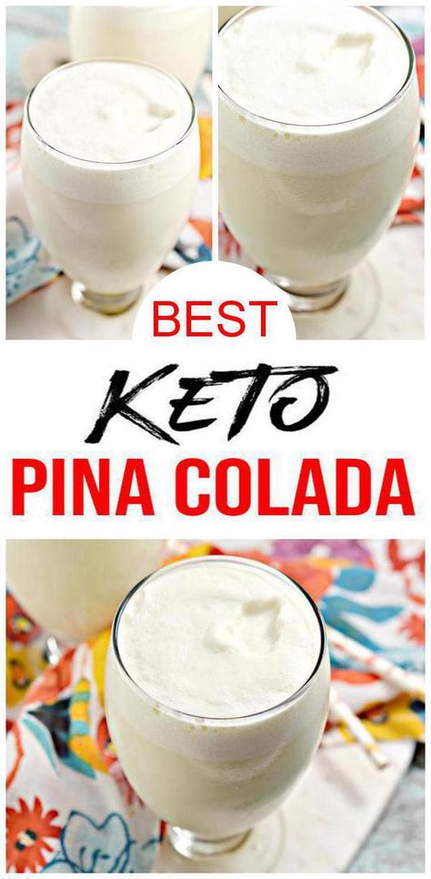 Keto Pina Colada, Pina Colada Drink, Colada Drinks, Pina Colada Drinks, Vodka Alcohol, Low Carb Cocktails, Pina Colada Recipe, Keto Cocktails, Low Carb Drinks