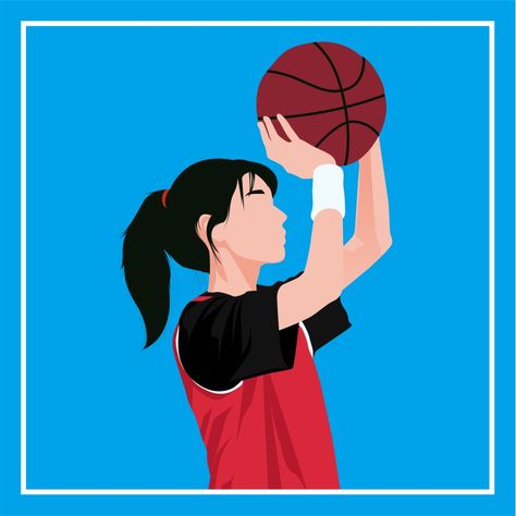 Faceless Cartoon, Vector Portrait, Caricatures, 1 Day, Basketball