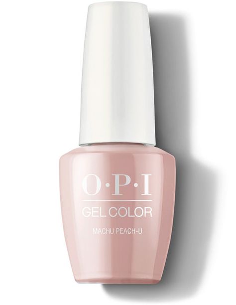 Machu Peach-u - GelColor | OPI Opi Gel Nail Polish, Gel Nails Long, Opi Gel Nails, Nail Primer, Pink Gel, Nails Polish, Gel Tips, Opi Nail Polish, Opi Nails