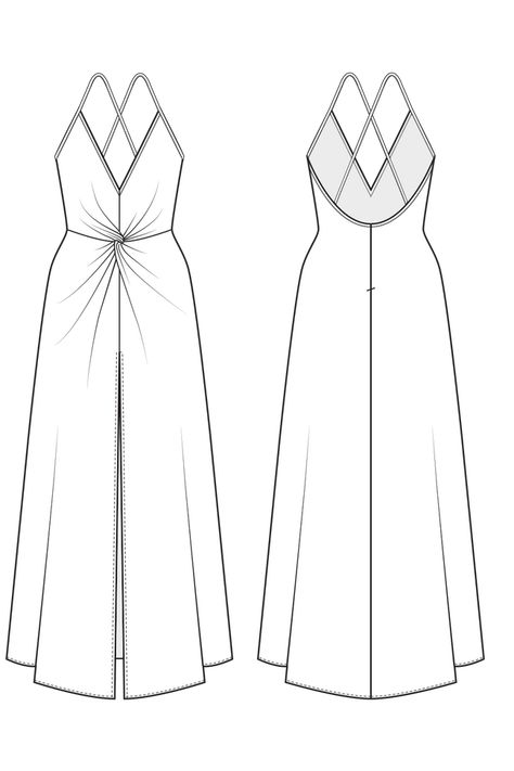 Make a Noteworthy Slip Dress Pattern [Pattern + Tutorial] Tight Dress Pattern, Slip Dress Sewing Pattern, Babydoll Dress Pattern, Tiered Dress Pattern, Slip Dress Pattern, Formal Dress Patterns, Wrap Dress Pattern, Fashion Vector, Shirt Dress Pattern