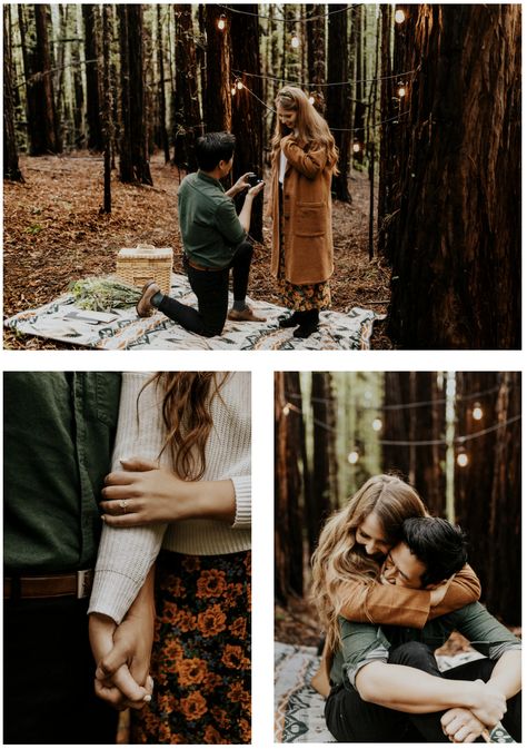 Secret Proposal Pictures, Fairytale Proposal, Surprise Engagement Photos, Proposal Inspiration, Picnic Planning, Mc Ideas, Proposal Pictures, Couple Ideas, Surprise Engagement