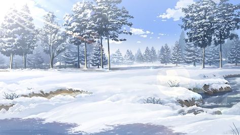 Snow Anime Background, Gojo Satoru X Reader, Anime Snow, Gacha Background, Snowy Background, Wattpad Background, Background Winter, Episode Interactive Backgrounds, Anime Places