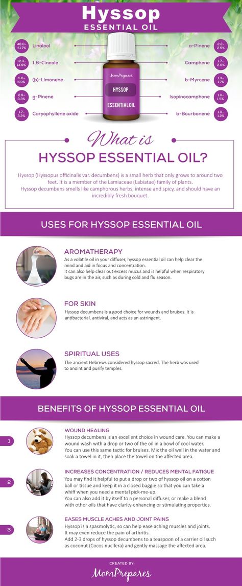 Hyssop Benefits, Hyssop Essential Oil, Hippie Juice, Helichrysum Essential Oil, Yl Oils, Essential Oils Cleaning, Healing Oils, Oil Uses, Aromatherapy Oils