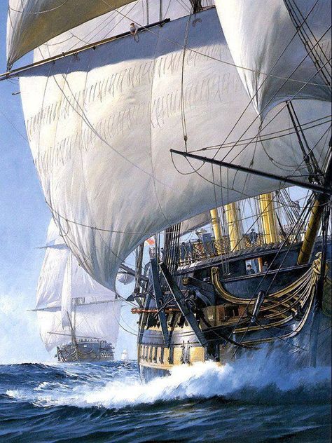 Tall Ship Model, Navi A Vela, Old Sailing Ships, Ship Of The Line, Maritime Art, Clipper Ship, Sailing Vessel, Ship Paintings, Wooden Ship