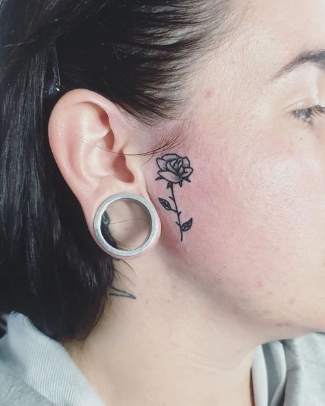 Are you looking for a sideburns tattoo that will show you as a creative personality? 50 tattoos ideas to express your inner world. Sideburn Tattoo Women, Sideburn Tattoo, Rip Tattoo, Face Tats, Rose Face, Facial Tattoos, Original Tattoos, Tattoo Shows, Clock Tattoo