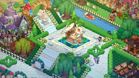 Crk Layout Ideas Entrance, Cookie Run Kingdom Entrance Ideas, Crk Kingdom Layout Ideas Entrance, Cookierun Kingdom Town Design, Cookie Run Kingdom Layout, Crk Layout, Kingdom Layout, Kingdom Ideas, Cookierun Kingdom