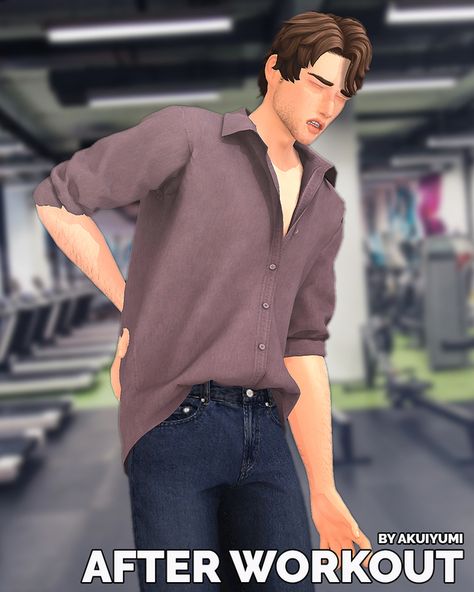 Moving Poses, Moving Tools, After Workout, Total Body Workout, Ts4 Cc, Sims Cc, Going To The Gym, Sims 4