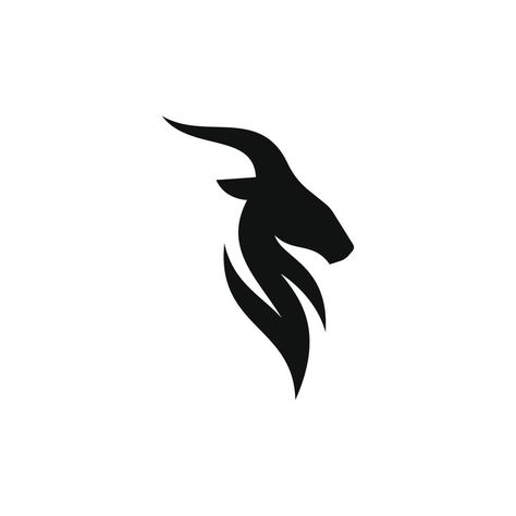 goat logo vector design Goat Graphic Design, Simple Animal Design, Capricorn Logo Design, Goat Logo Design Creative, Markhor Logo, Goat Tattoo Design, Ibex Logo, Goat Logo Design, Goat Icon