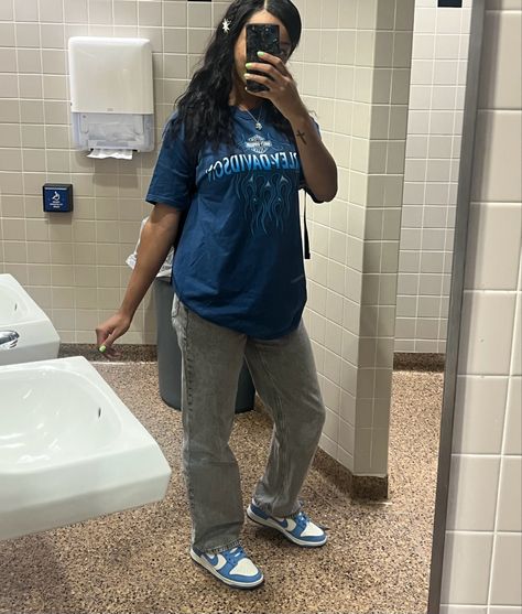 Unc Blue Dunks Outfit, Blue Tint Dunks Outfit, Polar Blue Dunks Outfit, Blue Dunks Outfit Black Women, University Blue Dunks Outfit, Coast Dunks, Blue Dunks Outfit, Air Forces Outfit, Low Dunks Outfit