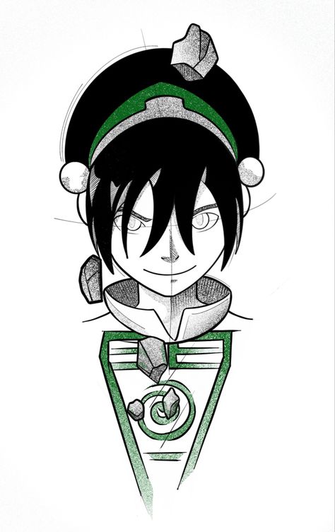 Toph Beifong Tattoo, Toph Avatar Tattoo, Toph Avatar, Avatar Tattoo, Toph Beifong, Neo Tattoo, Bookish Tattoos, Avatar Art, White Tattoo