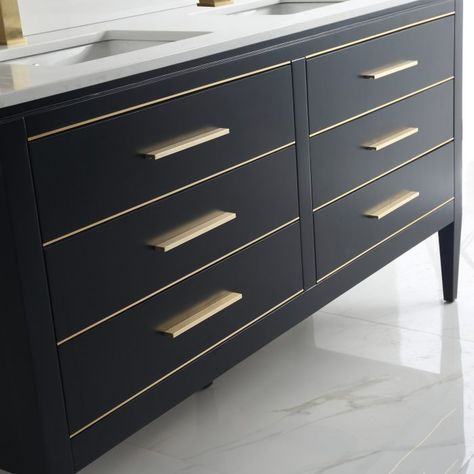 60 inch Dowell Serial 031 60 0215V Bathroom Vanity Double Sink Color Matte Black Gold Hardware White Acrylic Top 72 Inch Vanity, Bathroom Vanity Double Sink, 60 Inch Vanity, Bathroom Vanity Style, 24 Inch Bathroom Vanity, Bathroom Vanity Sizes, Bathroom Vanity Base, Double Vanity Bathroom, Double Sink Vanity