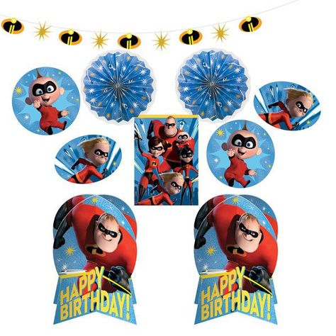 Check out Incredibles 2 Room Decoration Kit from Wholesale Party Supplies Incredible 2, Birthday Room, Paper Fan Decorations, Incredibles 2, Fan Decoration, Halloween Costume Shop, 2 Birthday, Kids Party Supplies, Sports Themed Party