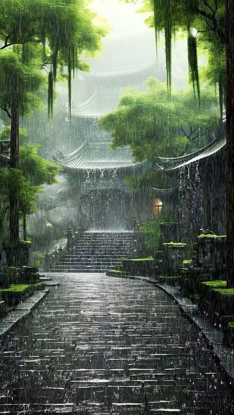 Monsoon Wallpaper, Rainy Day Pictures, Nature Desktop Wallpaper, Jungle Photography, Japanese Nature, Rain Wallpapers, Cute Love Wallpapers, Beautiful Locations Nature, Beautiful Landscape Wallpaper