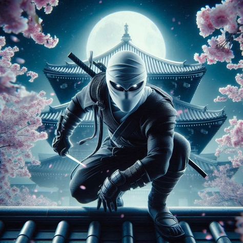 White ninja Samurai Profile, 3d Ninja, White Ninja, Deep Wallpaper, Ninja Samurai, Profile Cover, Instagram Profile Picture Ideas, J Black, Instagram White