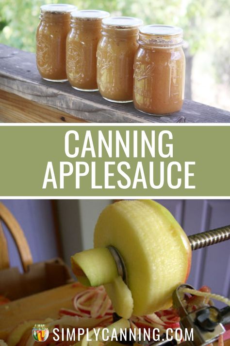 Canning Applesauce In Pressure Canner, Apple Sauce Recipes Canning, Canned Relish, Chunky Applesauce Recipe, Applesauce Recipes Canning, Canning Applesauce, Easy Canning, Pressure Canning Recipes, Recipe For Beginners