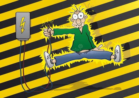 Electricity. Cartoon man gets an electric shock , #Affiliate, #Cartoon, #Electricity, #man, #shock, #electric #ad Study Cartoon Aesthetic, Human Body Facts, Modern Physics, Simple Circuit, Electric Circuit, Electrical Safety, Illustration Cartoon, Cartoon Man, Electric Shock