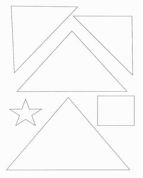 Christmas Tree Template Triangle Tree Template, Christmas Tree Template Free Printable, Christmas Tree Template Free, Christmas Tree Templates, Stem Preschool, Christmas Tree Cut Out, Printable Christmas Tree, Template Free Printable, Tree Template