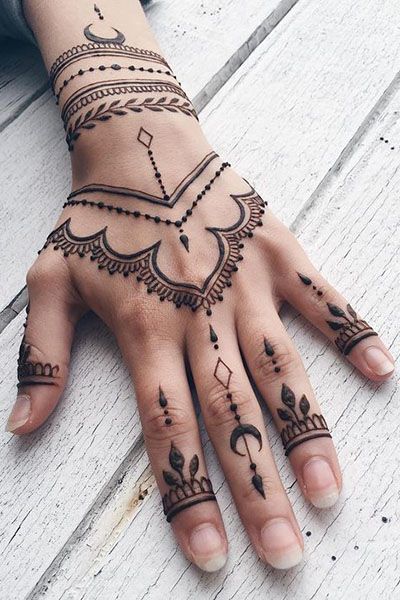 25 Cool Hand Tattoos For Those Who Love Ink - The Trend Spotter Tato Grunge, Henne Tattoo, Inai Pengantin, Tattoo Design For Hand, Body Tattoo Design, Tattoo Designs Hand, Henna Inspired Tattoos, Cute Henna, Tattoos Love