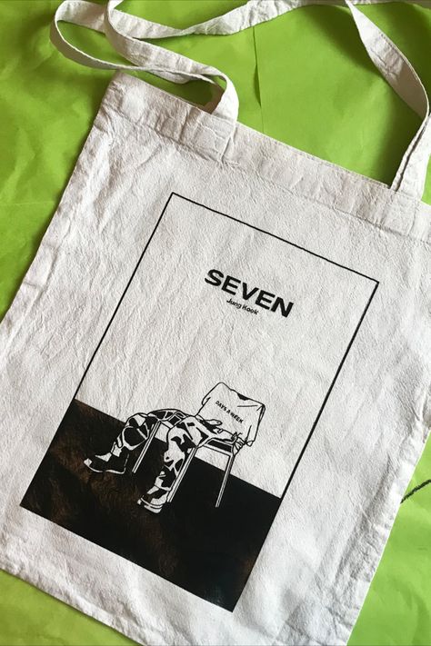 BTS jungkook Seven Subtle Fan merch - Tote Bag Tote Bag Kpop, Tote Bags For College, Jungkook Seven, Bts Clothing, Kpop Bts, Kpop Merch, Sister Birthday, Purse Styles, Fun Diy Crafts