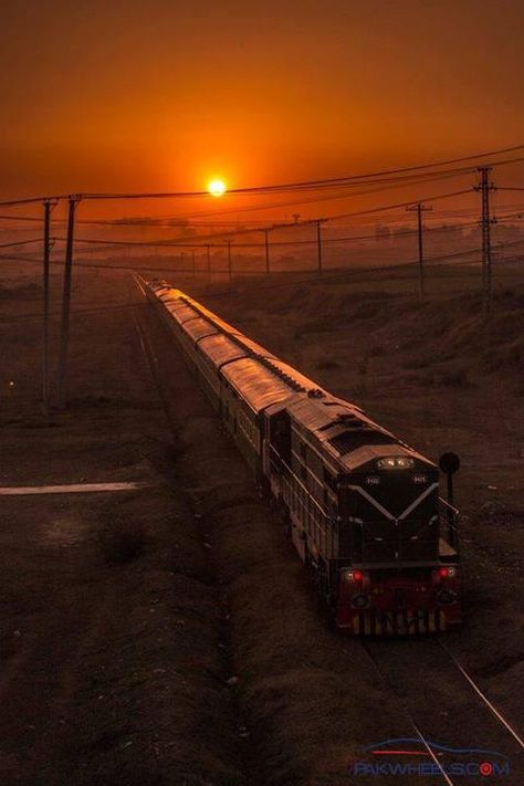 Pakistan Railways Railway Photography, Pakistan Railways, Train Whistles, Succulent Garden Indoor, Heritage Railway, Pakistan Travel, Gallery Pictures, Evening Sun, Train Service