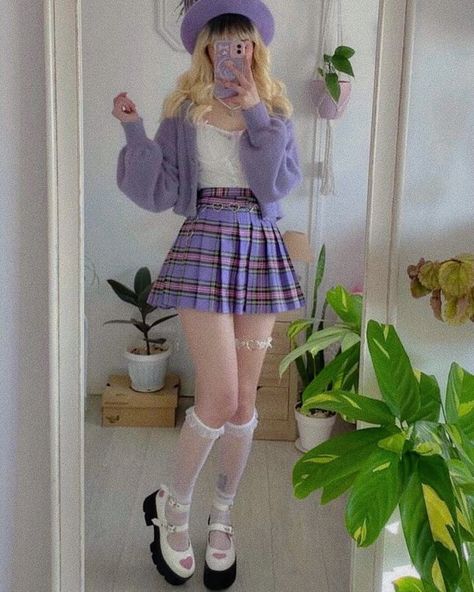 Kawaii Pastel Outfits, Pastel Outfits Aesthetic, Pastel Aesthetic Outfit, Cute Pastel Outfits, Pastel Outfits, Outfits Pastel, Kawaii Outfit Ideas, E Girl Outfits, Anime School