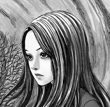 Kirie Goshima Kirie Junji Ito, Junji Ito Drawing, Spiral Into Horror, Junji Ito Icons, Kirie Goshima, Tomie Kawakami, Ito Junji, Junji Ito Collection, Junji Ito