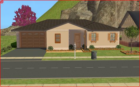 Mod The Sims - Kingswood Bungalow 05 - Small Bungalow w/ 2bdrms and 1bthrm -NoCC- Super Collection (mac compatible) Small Starter Home, Sims 4 Floor Plan, Sims Cc Folder, Sims 4 Floor, Houses Blueprints, Small Bungalow, Sims Custom Content, The Sims 2 Cc, Sims Builds