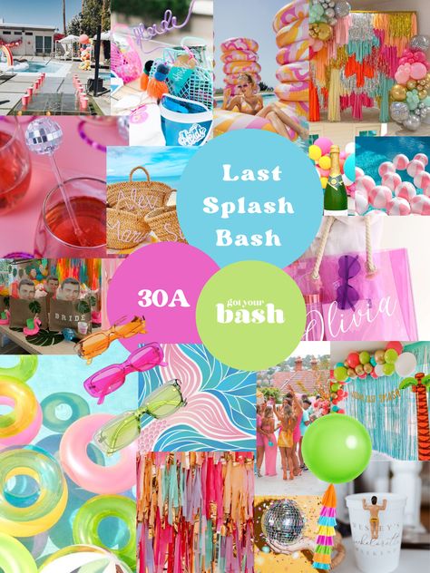 Crab Island Bachelorette Party, Paradise Bachelorette Party, Bachelorette Party Themes Tropical, Resort Theme Bachelorette, Colorful Bachelorette Party Decor, Bachelorette Themes Tropical, Crab Island Bachelorette, Pride Bachelorette Party, Pool Themed Bachelorette Party