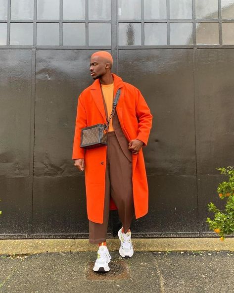 Real Outfits, Long Coat Outfit, Millennial Fashion, Aesthetic Blog, New Aesthetic, Black Men Street Fashion, Outfits Hombre, Pelo Afro, Men Street Fashion