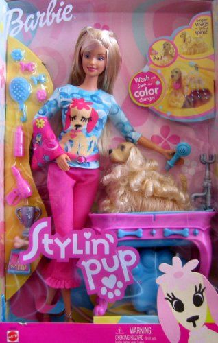 Stylin' Pup BARBIE Doll w Color Change Pup (Ginger), Bath... Ginger Bath, Barbie 80s, Barbie 90s, Barbie 2000, Nostalgic Toys, Barbie Toys, Barbie Vintage, Disney Dolls, Barbie I