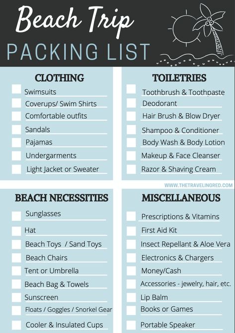 Things You Need To Pack For A Trip, Beach Checklist Vacation Families, Checklist For Beach Vacation, What To Pack To Go To The Beach, What Pack For Vacation, Beach Trip Essentials Packing Lists, Vacation Checklist Beach, Things To Do At The Beach With Family, Stuff To Pack For The Beach