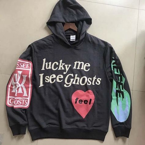 Kanye Merch, Yeezy Kanye West, Kanye West Sweatshirt, Lucky Me I See Ghosts, Kanye West Kids, I See Ghosts, Vintage Rock Shirt, Kids See Ghosts, Cactus Plant Flea Market