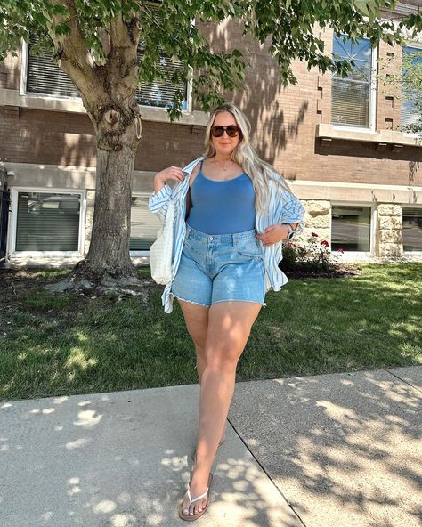 Plus size summer outfit styling my favorite @shapermint essentials bodysuit ☀️ Use code: TAYLERSHM20 for $$ #shapermint #shapermintpartner 🔗🔗 on my L T K to sh0p! (in stories & bio) to get the deets sent to your DMs put SHOP below ⬇ https://liketk.it/4IA9P Follow @styledandtaylered for more tall plus size outfit inspo ✨ Shapewear bodysuit | plus size fashion | plus size style | size 16 style | summer style | summer outfits 2024 | summer outfit inspo | plus size summer fashion | shapermint ... Hot Summer Outfits Plus Size, Plus Size Summer Outfits 2024, Plus Size Summer Outfits Casual, Outfit Inspo Plus Size, Bodysuit Plus Size, Tall Plus Size, Plus Size Summer Fashion, Hot Summer Outfits, My L