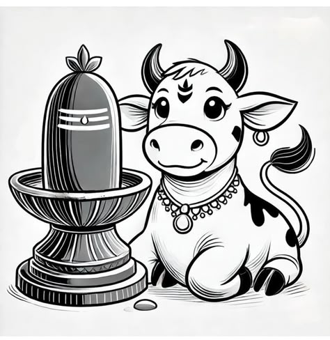 Cow Mehndi Design, Drawing For Colouring, God Doodles, Lord Shiva Nandi, Shiv Nandi, Shiva Nandi, Ayyappa Swamy Wallpapers 3d, Ayyappa Swamy Wallpapers, God Sketch