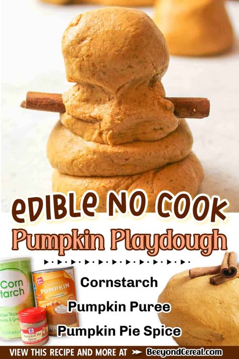 Pumpkin Playdough Recipe No Cook, Thanksgiving Food Activities, November Homeschool, Pumpkin Playdough, Sensory Recipes, Pumpkin Activities Preschool, Cook Pumpkin, Pie Craft, Pumpkin Science